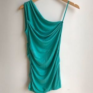 Elie Tahari one shoulder blouse